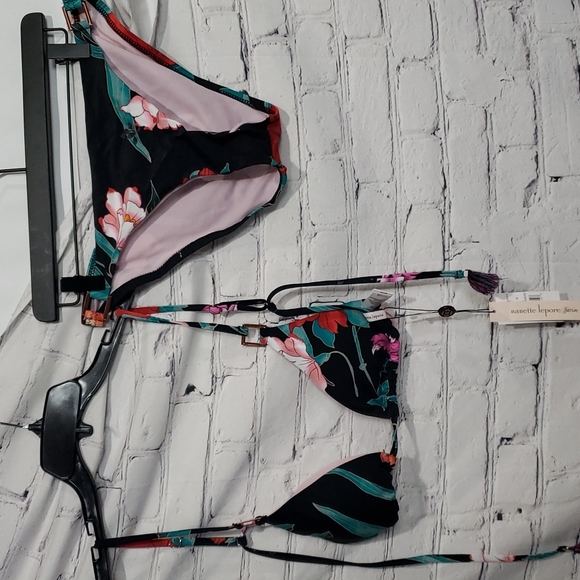 Nanette Lepore Azalea Adjustable Bikini Size 12 NWT - Picture 1 of 6